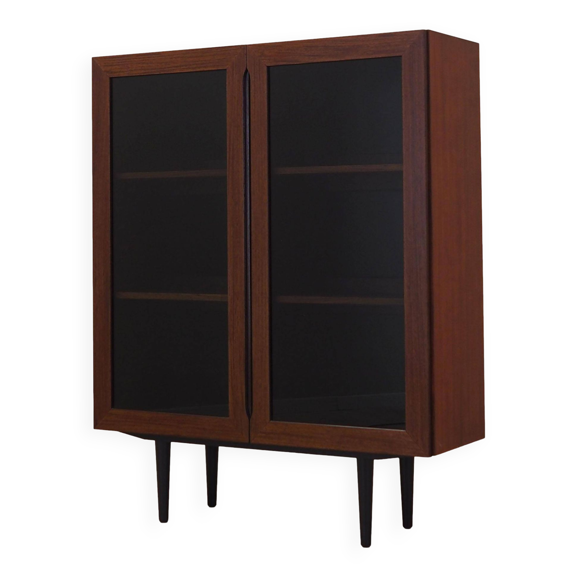 Mahogany showcase, Danish design, 1970s, production: Denmark