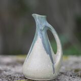 Denbac ceramic pitcher, small flamed ceramic pitcher