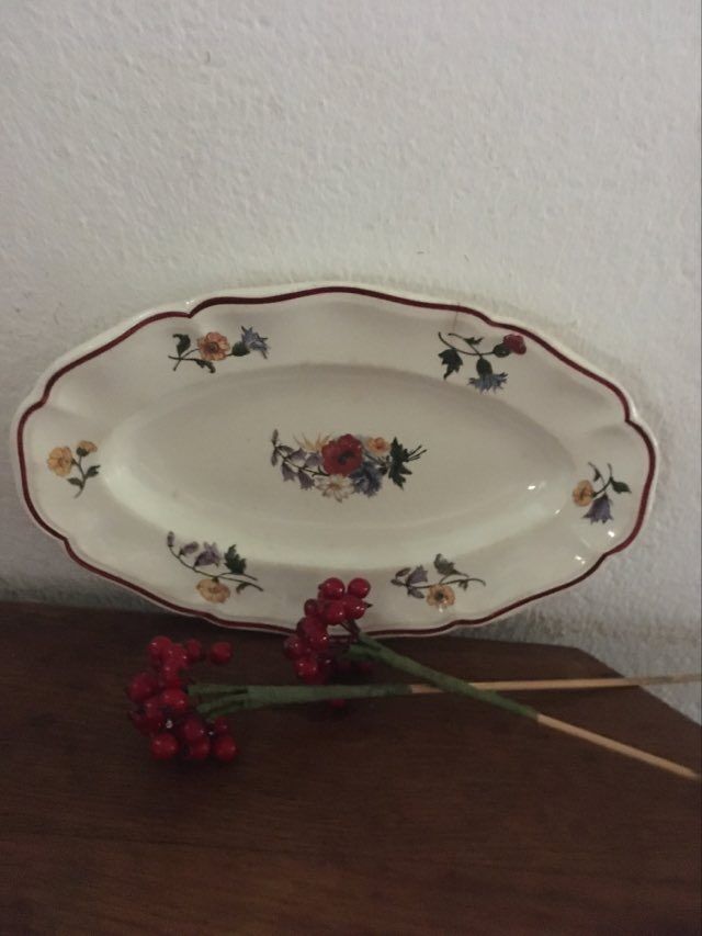 Ravier flowered Sarreguemines "Agreste".