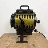 Vintage black theatre spotlight table lamp, 1960s