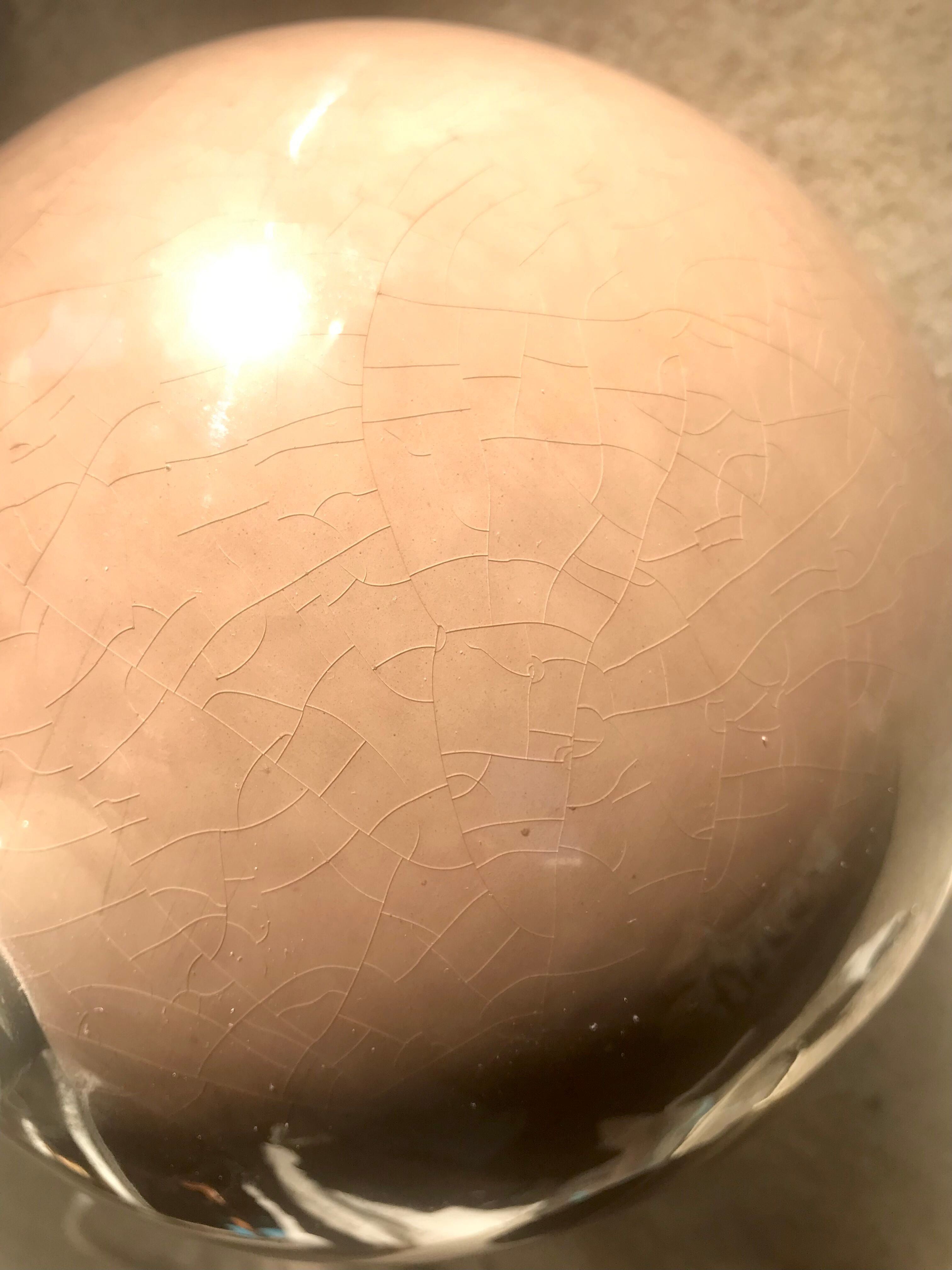 Vintage ceramic lamp foot