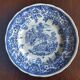 8 blue & white English dinner plates (Myott Meakin WH Grindley KG Luneville)