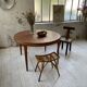 Round table 120-230 cm scandinavian samcom arne hovmand olsen