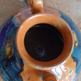 Emile SIMONOD (1893-1977) Glazed ceramic vase with handles Savoie France