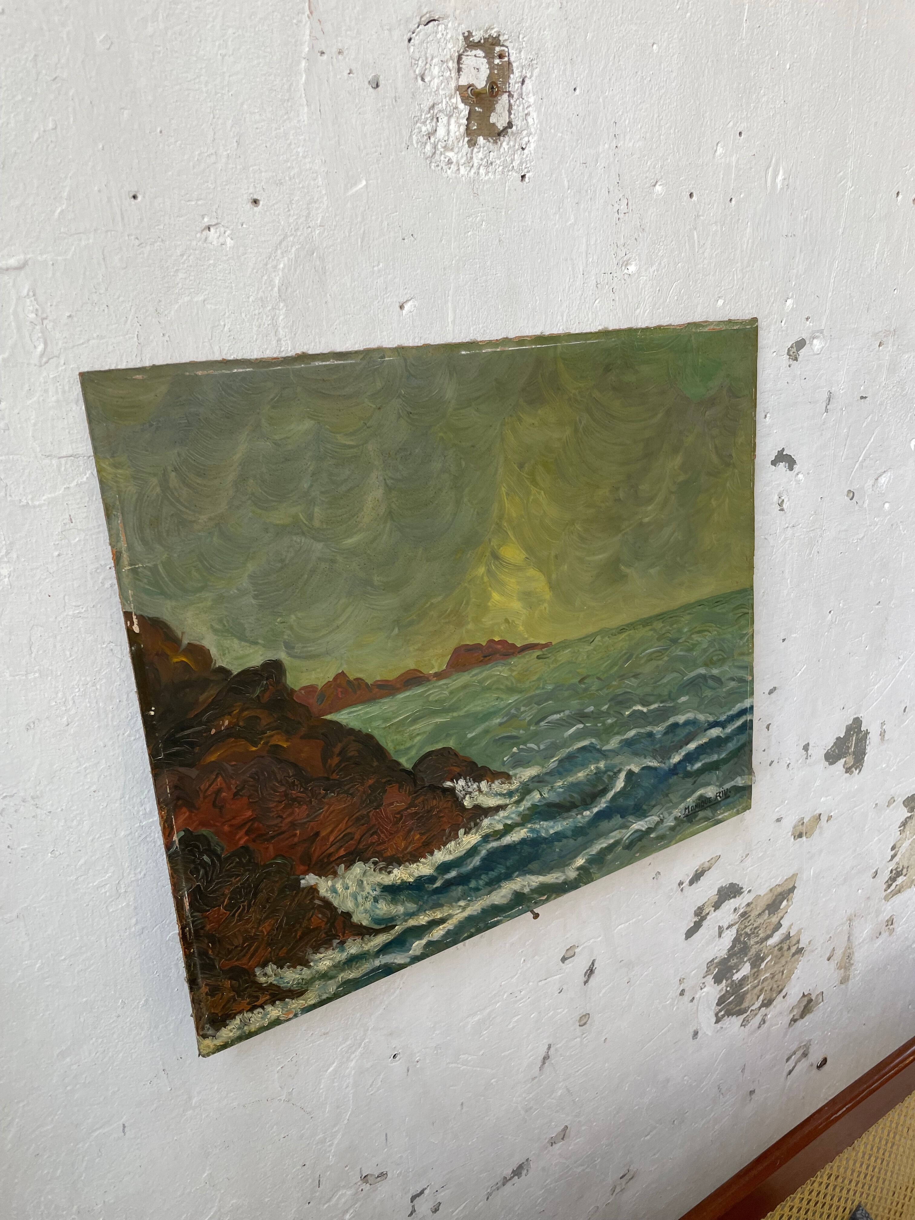 Sea oil paint 46 x 54 cm