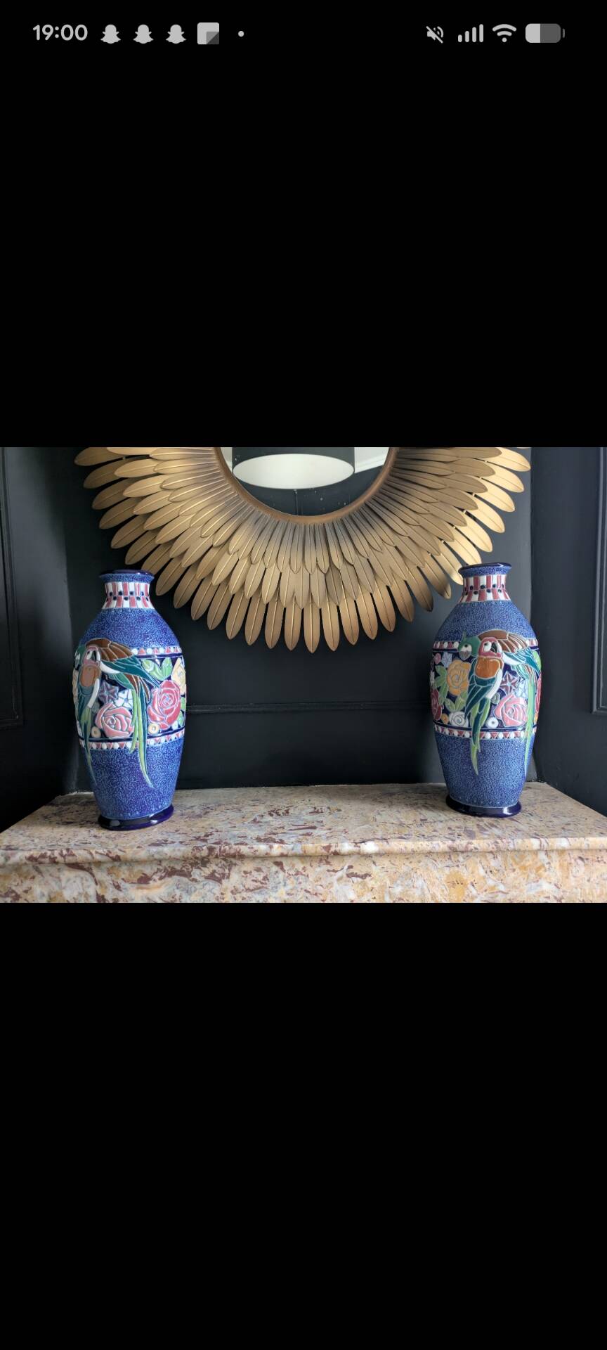 Pair of Art Deco vases