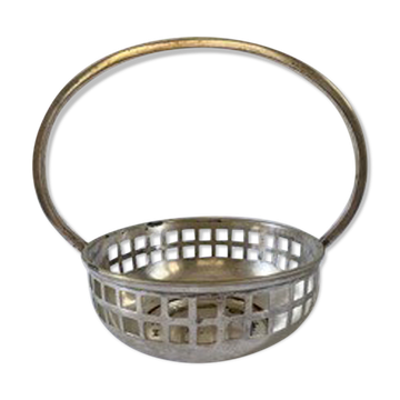 Silver metal bowl