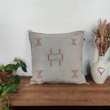 vintage gray Berber cushion