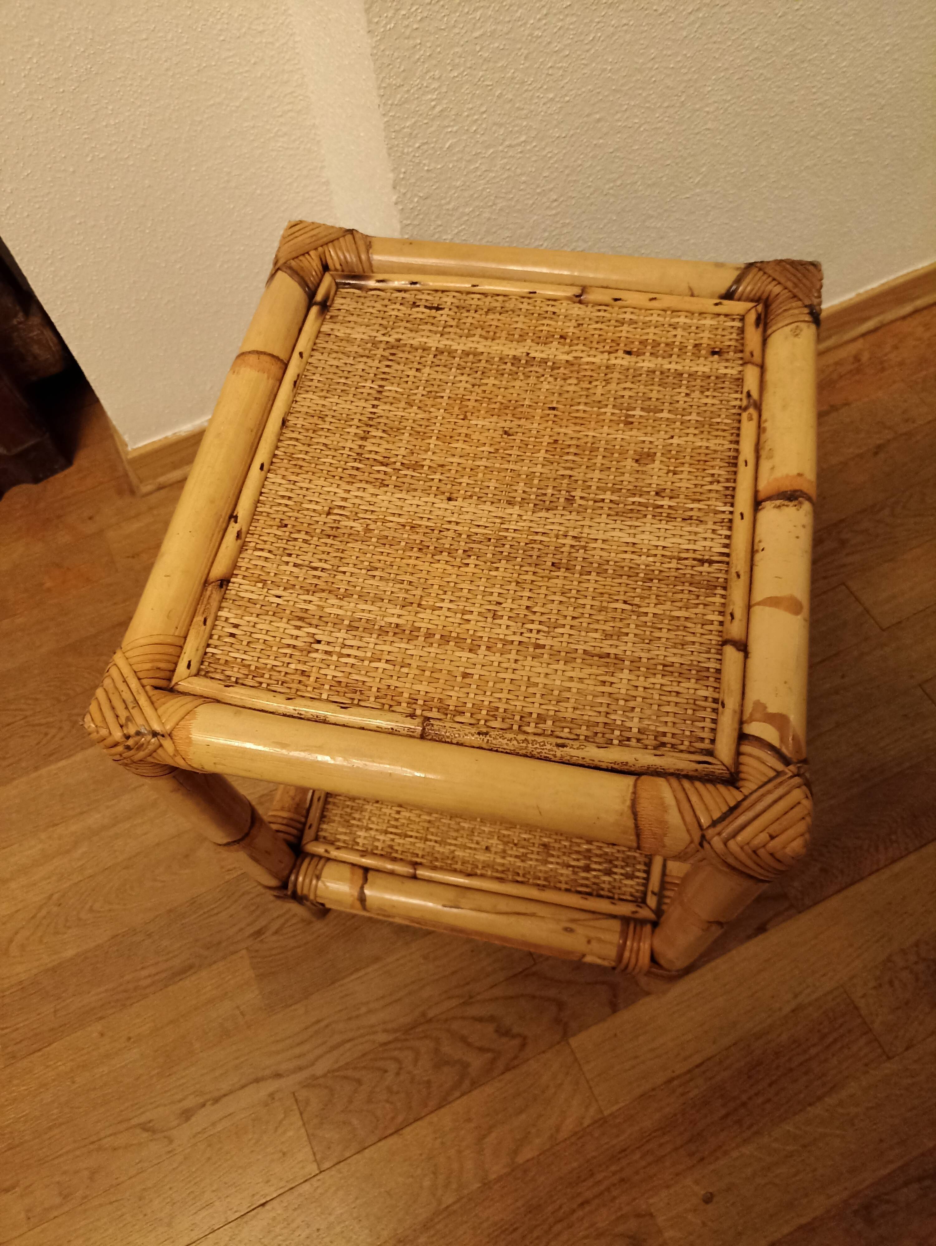 End sofa bamboo cannage