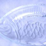 Vintage glass fish dish