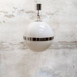 Lampadario space age plexiglas e metallo cromato Italia Anni '60