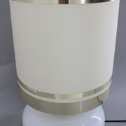 1970s Beautiful Large Glass and Brass Table Lamp ,Italy