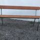 School bench with folder