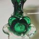 Murano glass art vase blown. Design in the shape of a trunk/floral base. Height 26 cm.