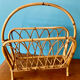 Porte-revue rotin bambou vintage