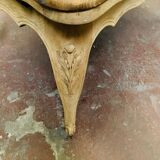 Regency style dining table in veneer and solid oak 20th century