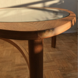Teak coffee coffee table and 1960s Nathan Glass Edition
