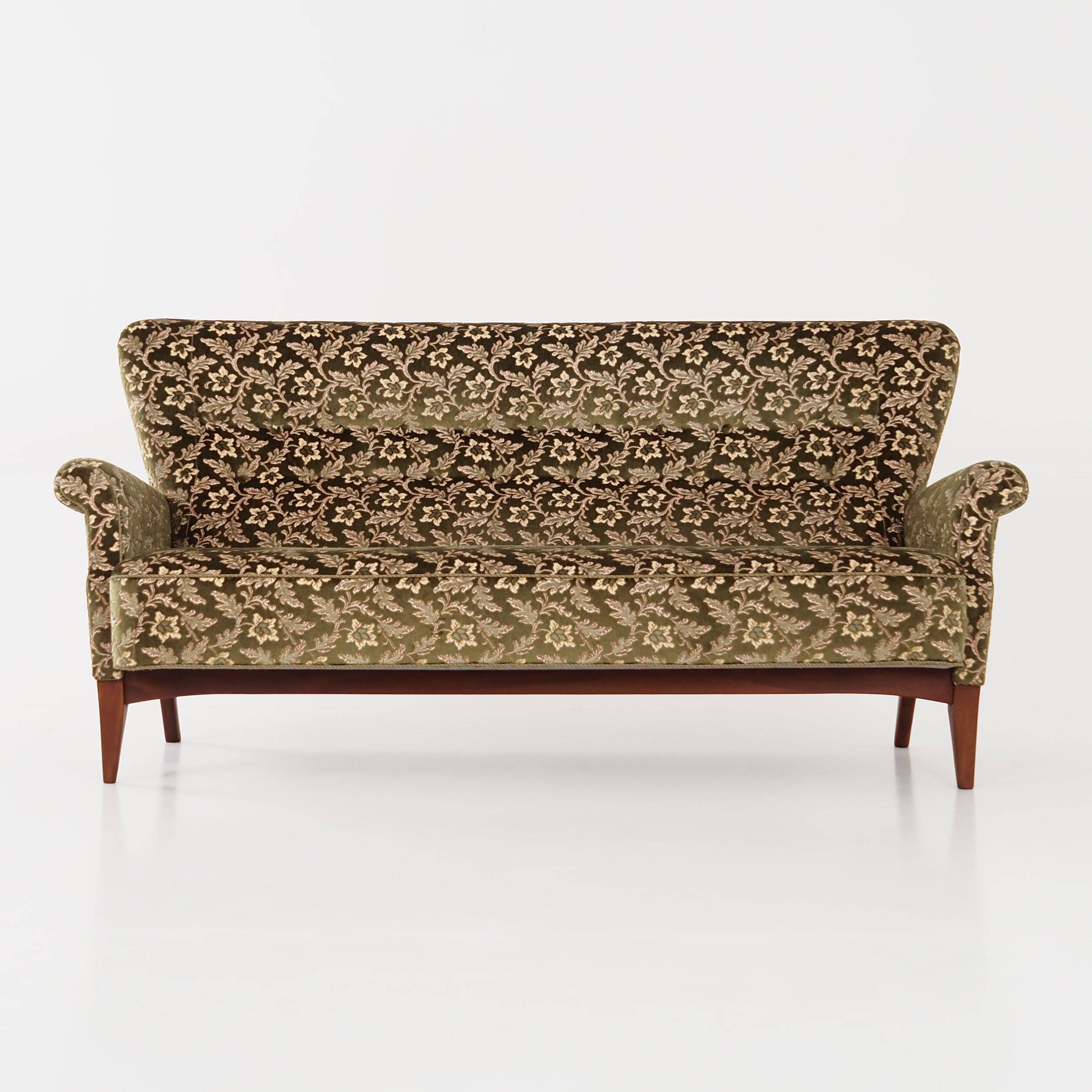 Beech sofa, Danish design, 1960s, manufacturer: Fritz Hansen
