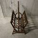 Rattan magazine rack from the 60s
