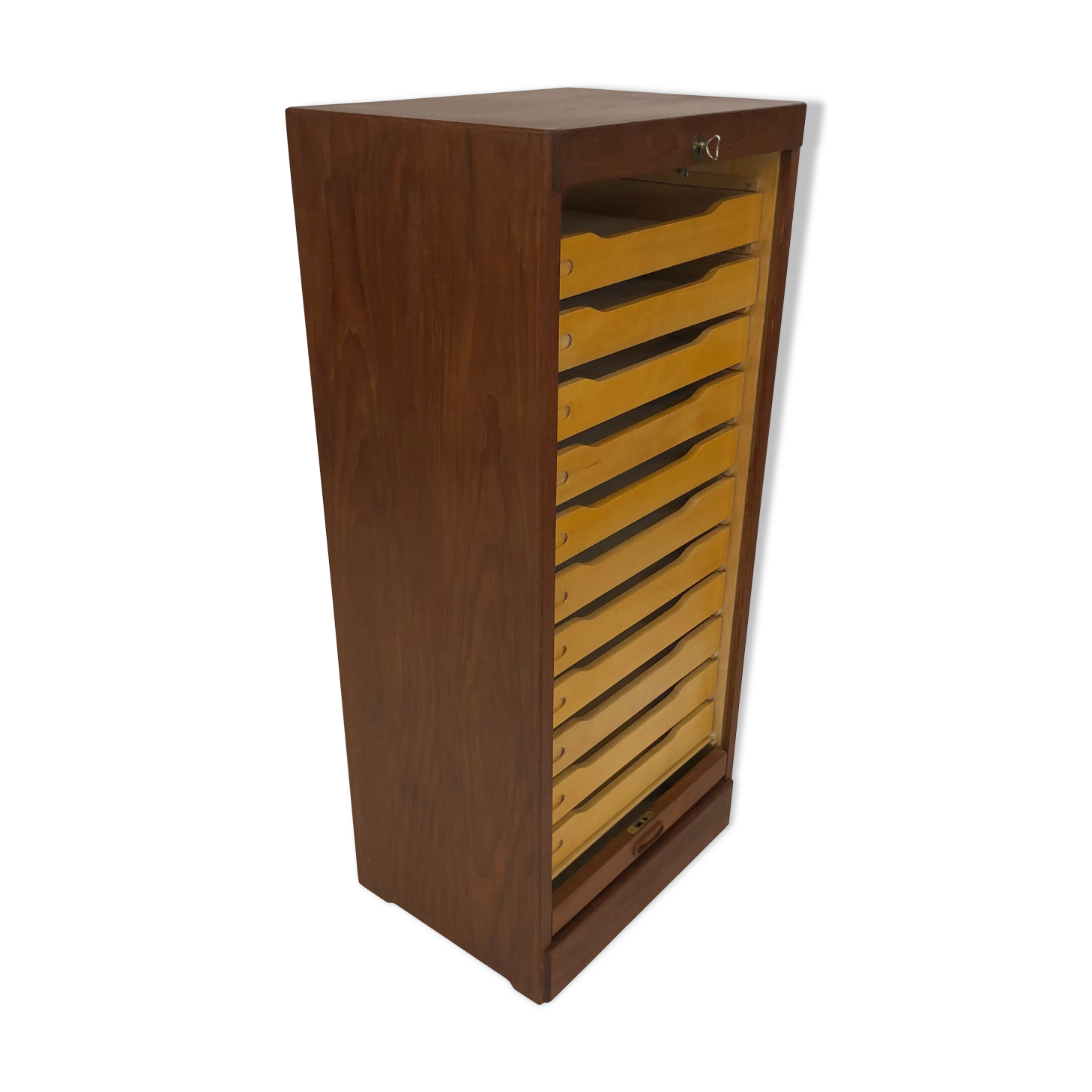 Vintage Danish design cabinet in teak veneer