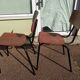 Set of 6 Dutch and metal school chairs - adult