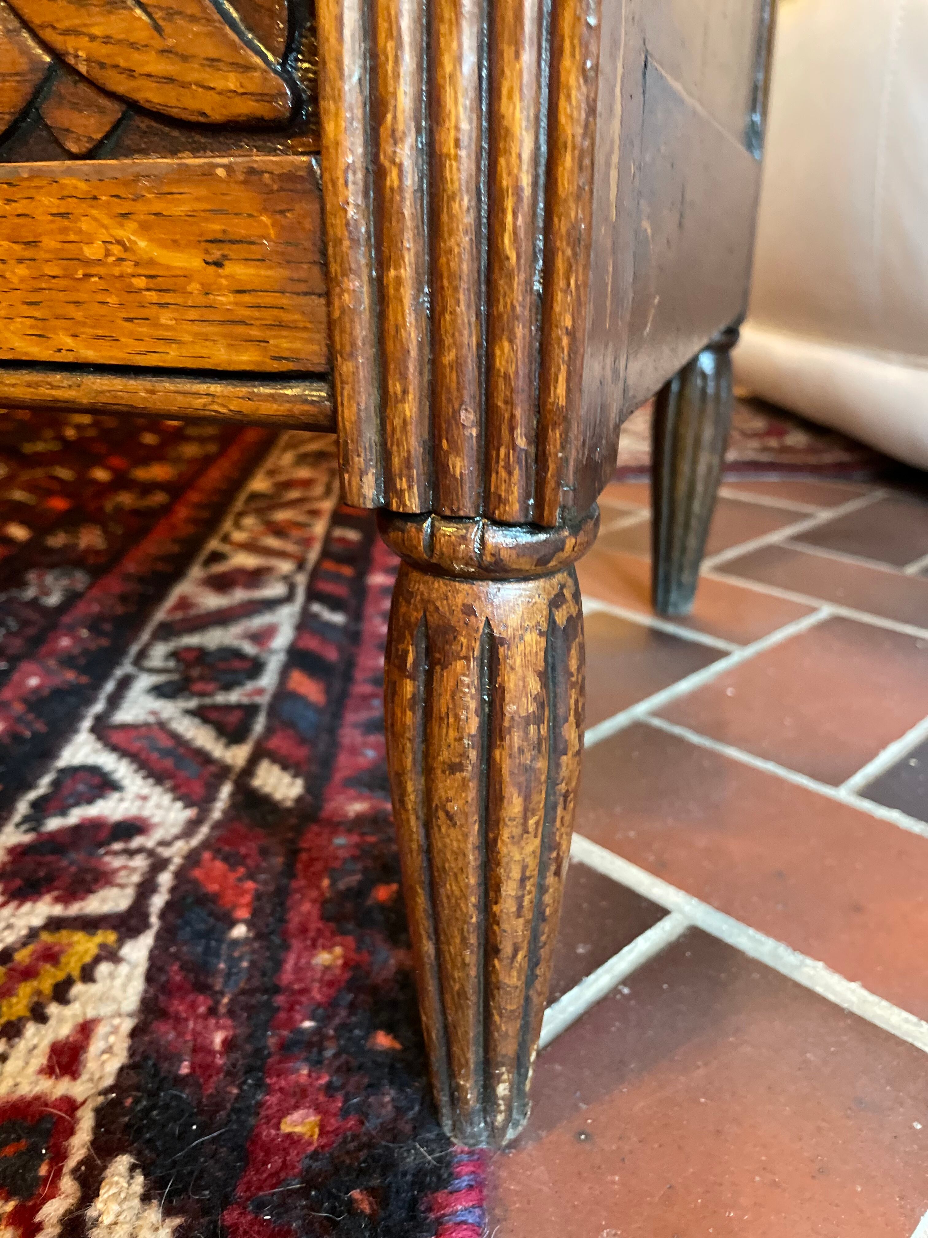 Art Deco oak chest of drawers