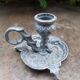 Candlestick candlestick model cellar rat patinated gray