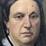 Tableau huile sur toile XIX portrait Chevalier d’Eon