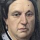 Oil painting on canvas XIX portrait Chevalier d'Eon