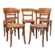 5 chaises bistrot Thonet et Horgen années 40