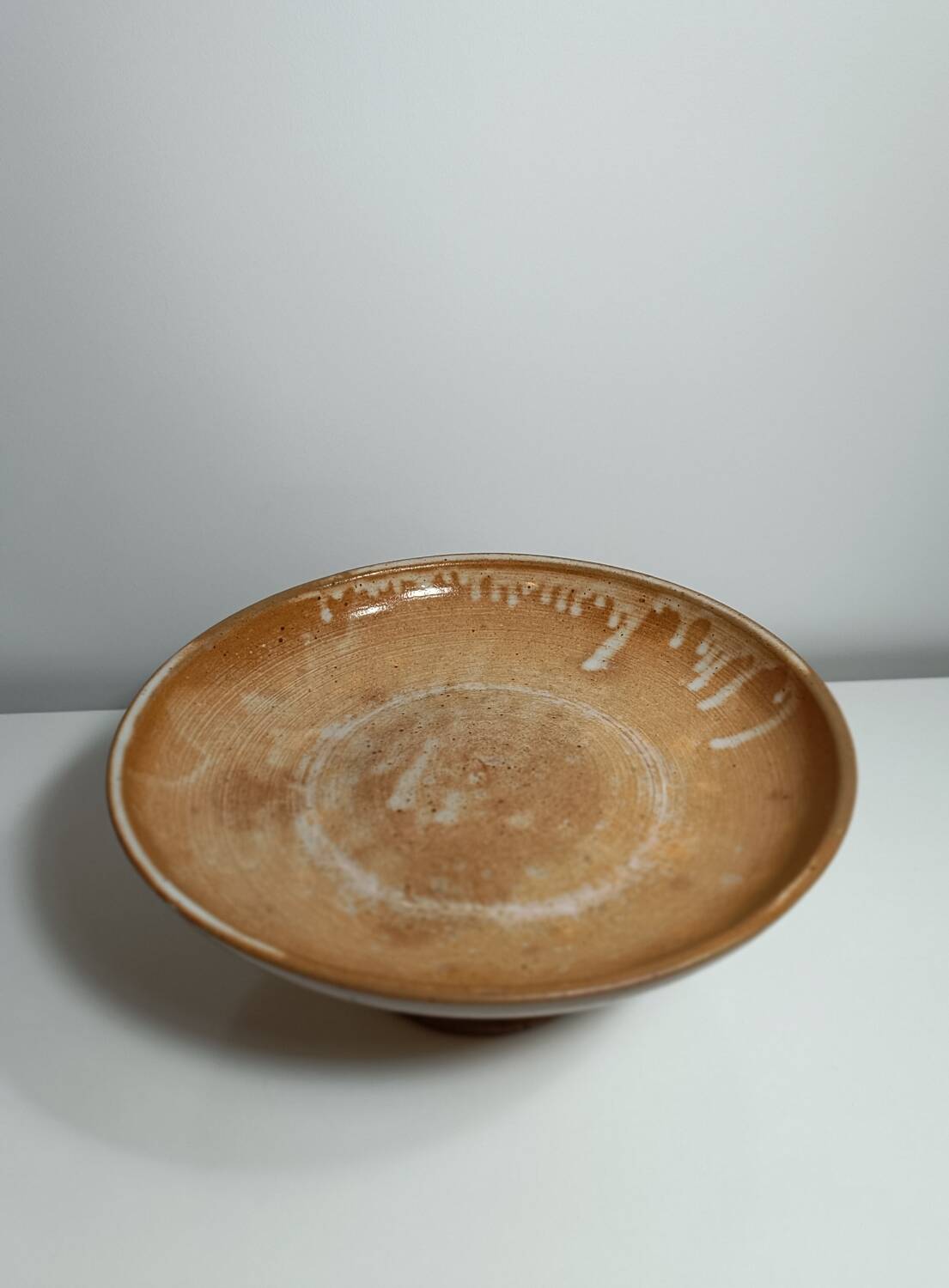 Large fruit bowl - vintage stoneware fruit bowl