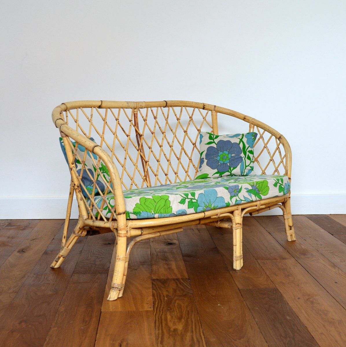 Vintage rattan lounge set 1970