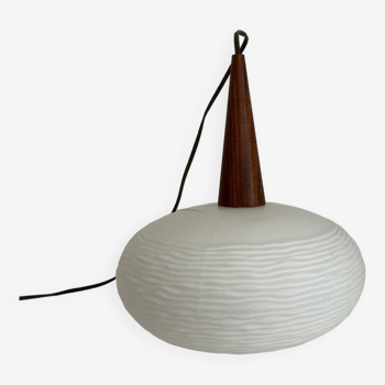 Opaline pendant light Louis Kalff