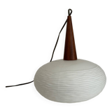 Opaline pendant light Louis Kalff