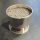 Metal pencil pot silver years 70