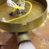 Wall light, ceiling light in gilded metal with gold leaf, 1970-1980