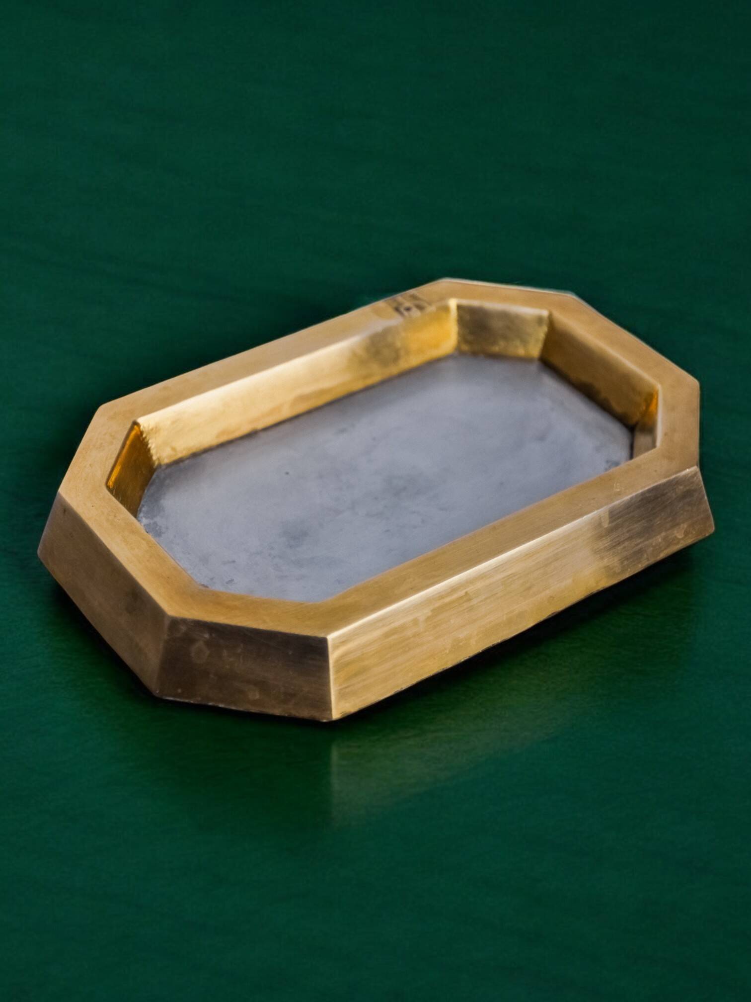 Cendrier brutaliste par david marshall, bronze et laiton, Espagne, 1970