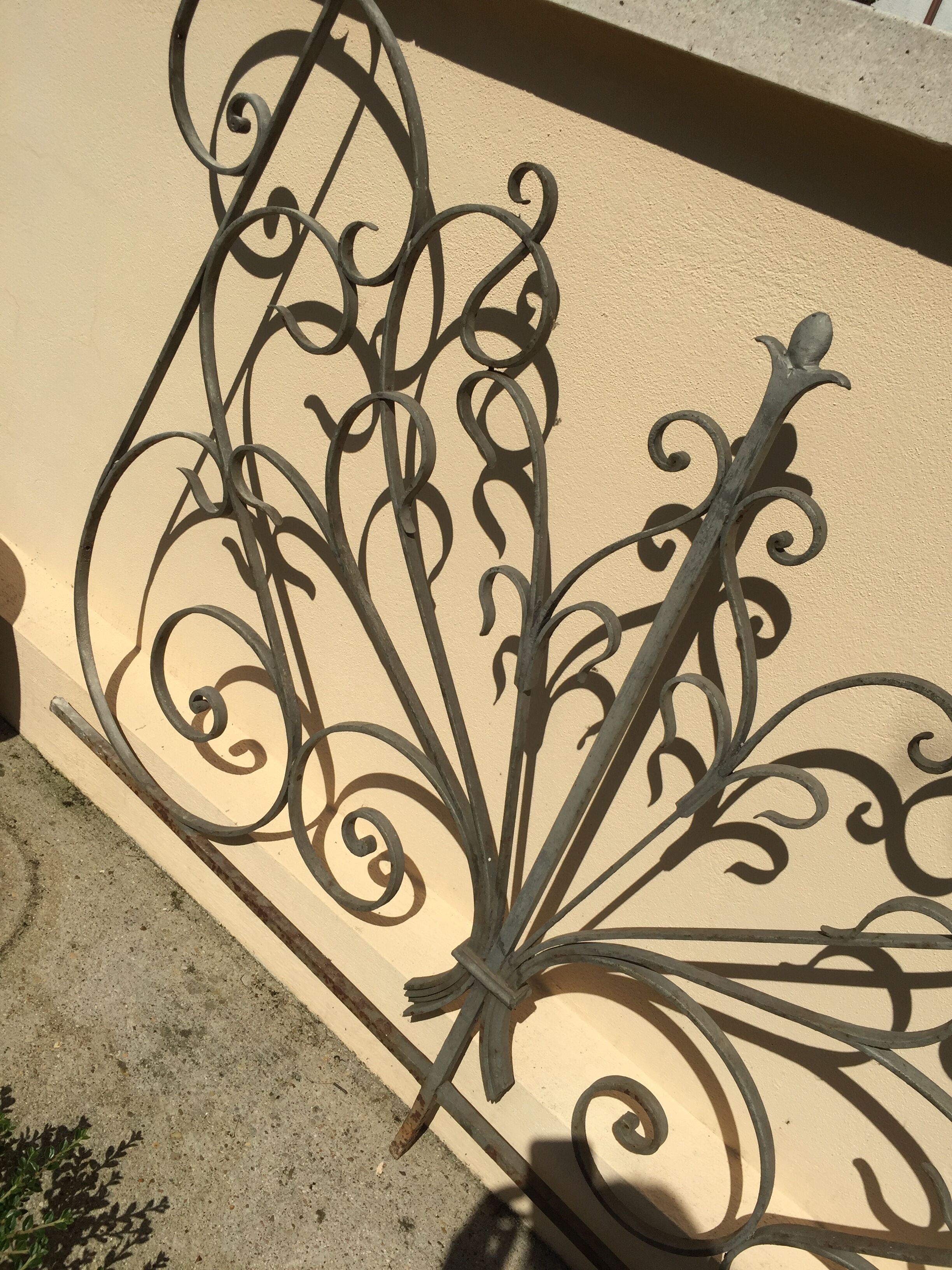 Wrought iron grid from a church