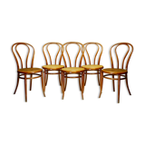 Set of 5 bistro chairs by Jacob and Josef Kohn