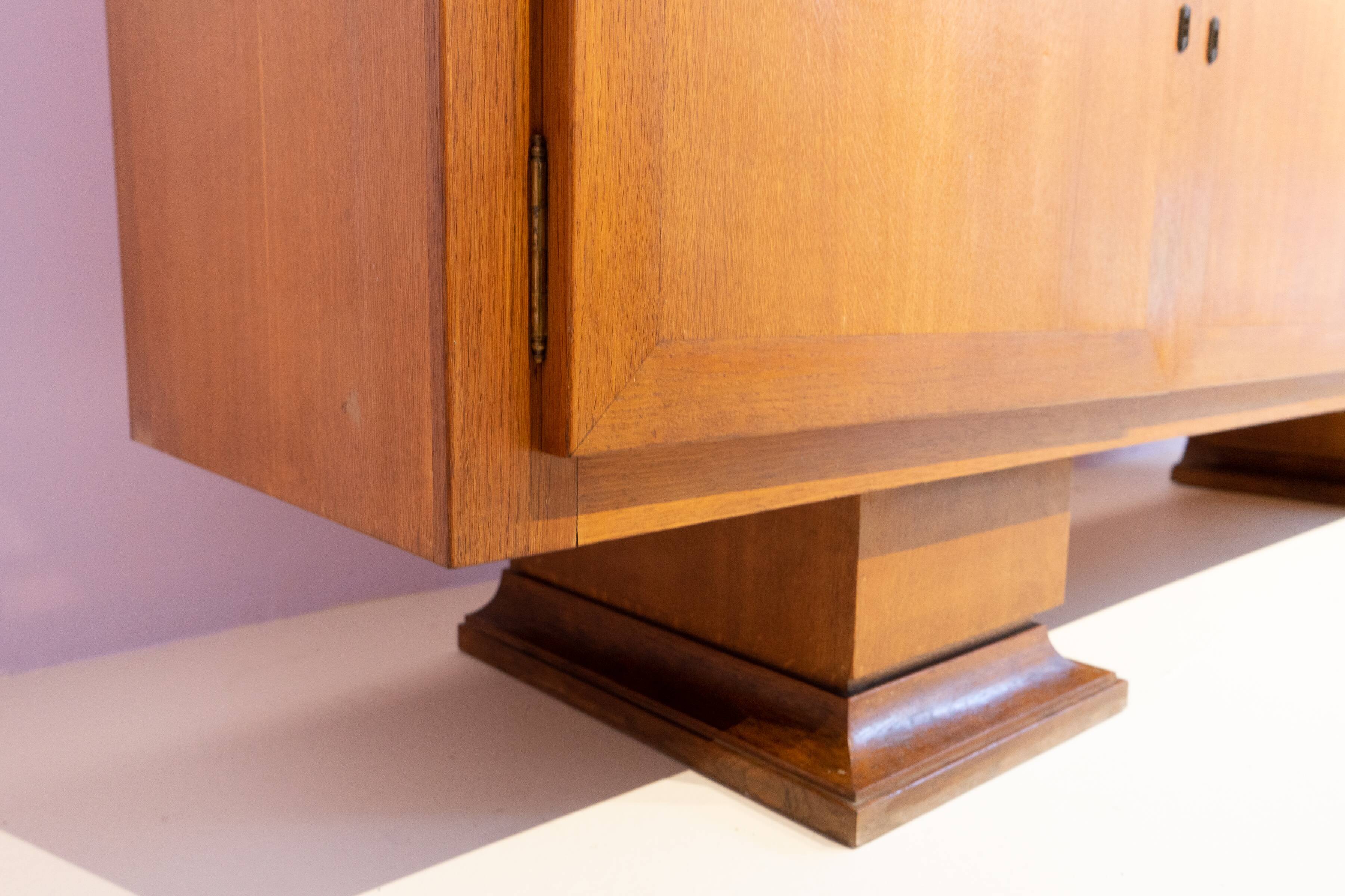 Buffet chêne belge art déco