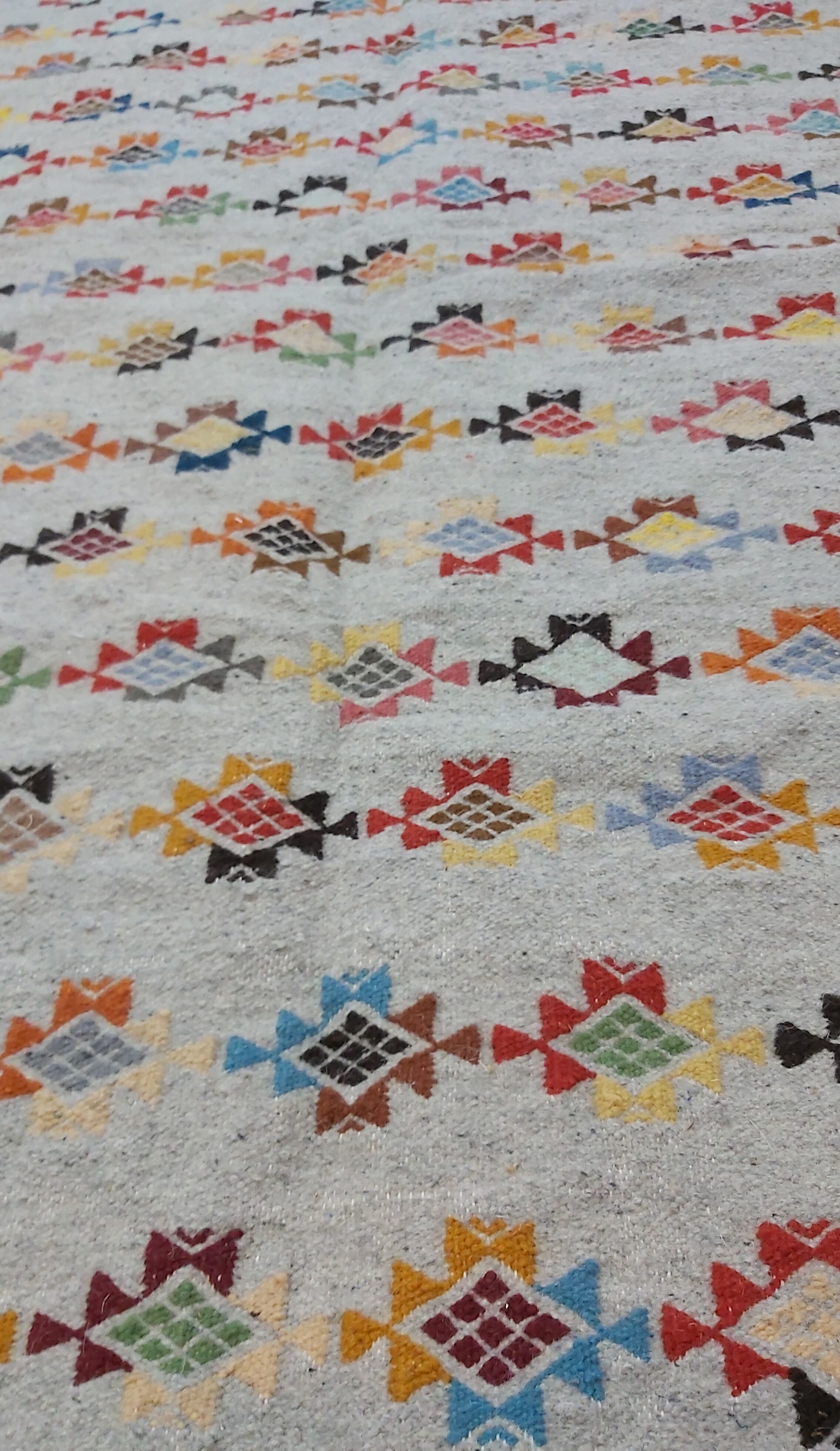 Handmade Berber handmade grey carpet 124x186cm