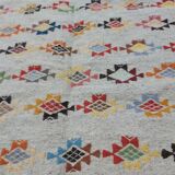 Handmade Berber handmade grey carpet 124x186cm