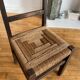 Paire de chaises bois et corde