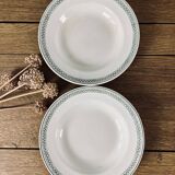Set of 6 old hollow plates