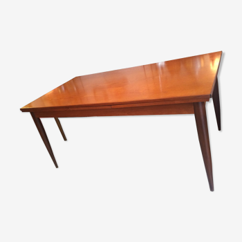 Scandinavian table in teak, built-in extensions, 1960