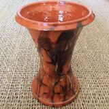 Glazed terracotta vase