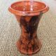 Glazed terracotta vase