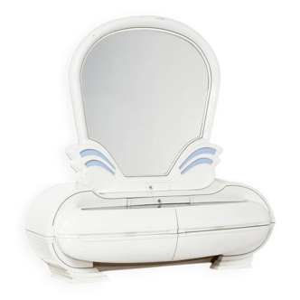 Vintage illuminated vanity table from Fonte del Mobile, 1970s