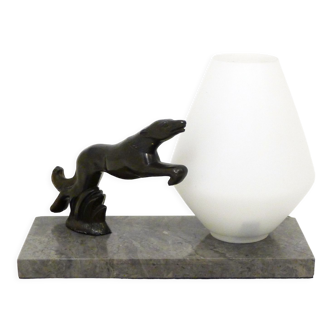 Night light lamp Dog Art Deco