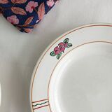 Lot de 3 assiettes creuses Salins, nénuphar